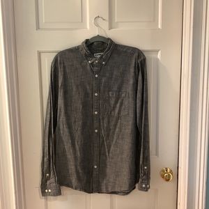 Express Men’s LG. Button down grey shirt